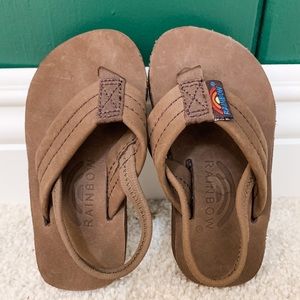 NWOT Toddler Rainbow Sandals Flip Flops w/ Strap
